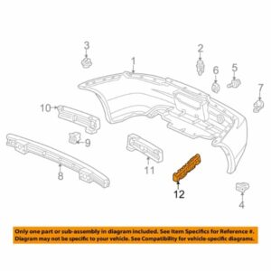Honda OEM S2000 Rear Bumper Spacer Bracket - Right