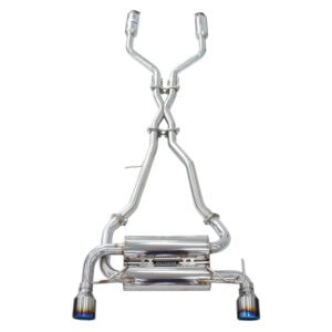 Invidia Gemini Cat Back Exhaust w/Ti Rolled Tips - Nissan 370Z Z34 09-20