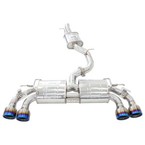 Invidia R400 Valved Cat Back Exhaust w/Round Ti Tips - VW Golf R Mk7.5
