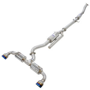 Invidia N2 O2 Back Exhaust w/Catless Front Pipe, Ti Tips - Toyota Yaris GR XPA16R