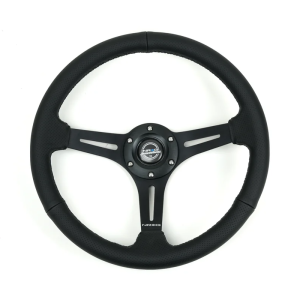 NRG Innovations - 350MM 3" 2.5 Dish With Slits Leather