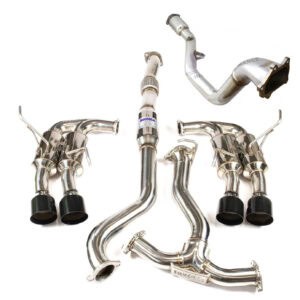 Invidia R400 "Signature Edition" Turbo Back Exhaust w/Black Tips - Subaru WRX 11-14/STI 11-20