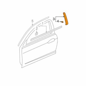 Honda OEM - Door Pillar Trim - DC5 LHS