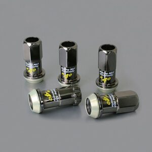 Kyo-Ei Racing Composite R40 Lock Nut Set In Glorious Black M12x1.5