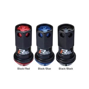 Kyo-Ei KICS R40 ICONIX Lock Nut Set Black Body - M12x1.5