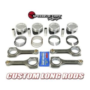 SpeedFactory Racing - No-Notch H-Beam Long Rod and Vitara Piston Combo D16